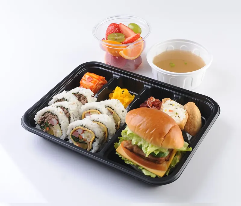 모듬김밥 & 모닝빵샌드위치 도시락