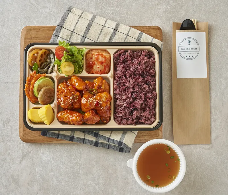 빅싱글 깐풍기 도시락