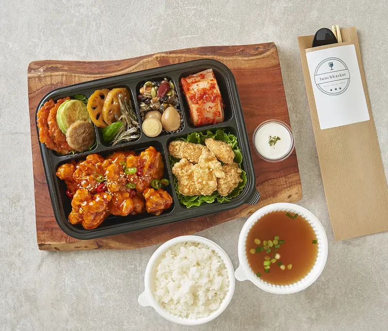 깐풍기 도시락