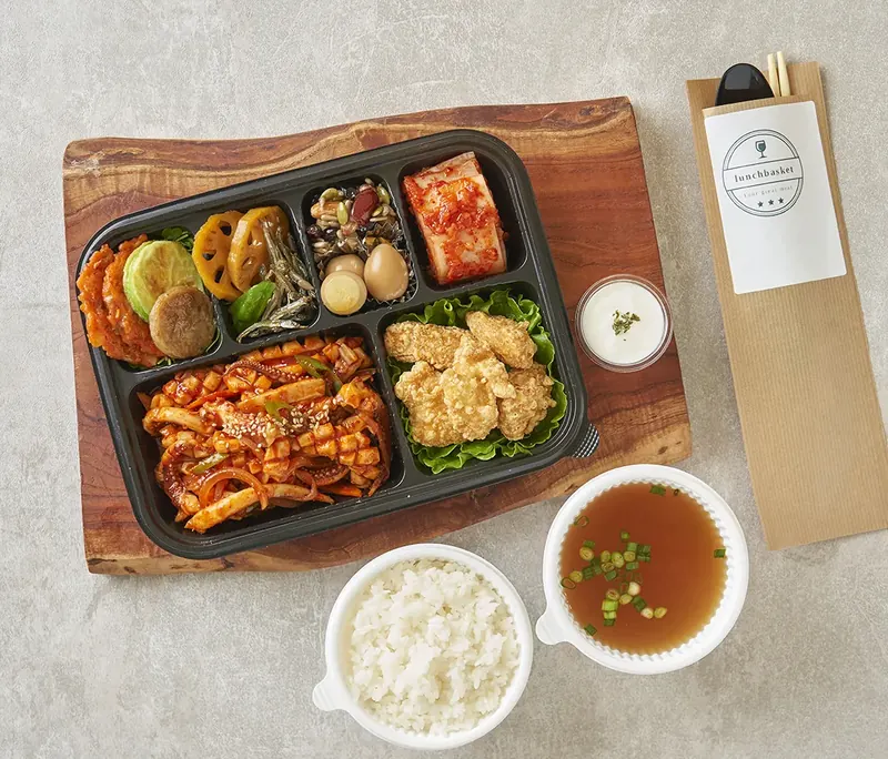 오징어볶음 도시락
