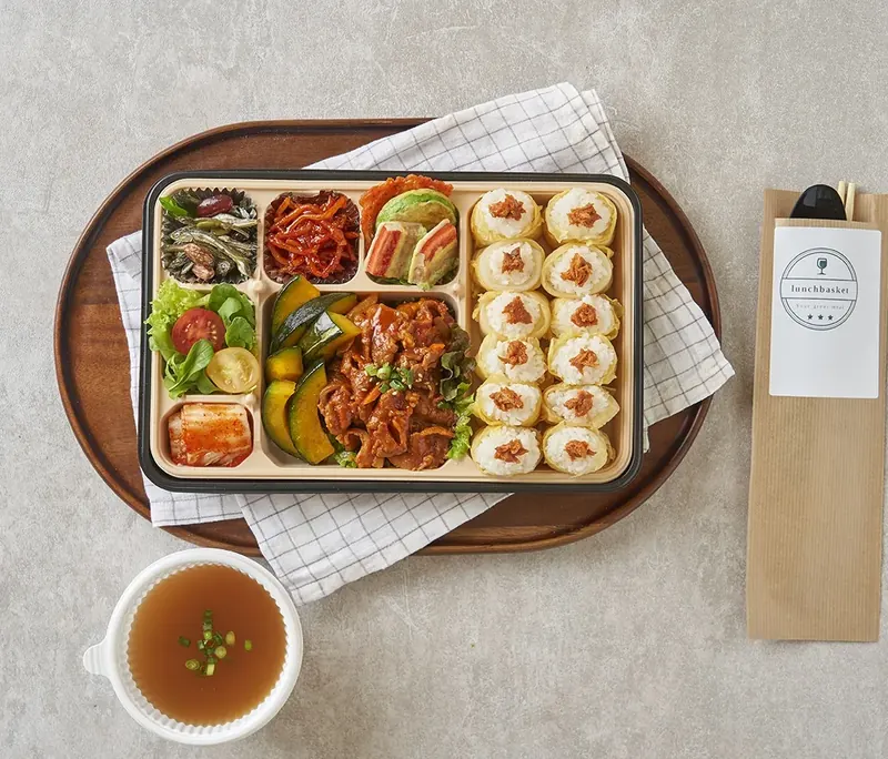 김치쌈밥 & 제육볶음 도시락