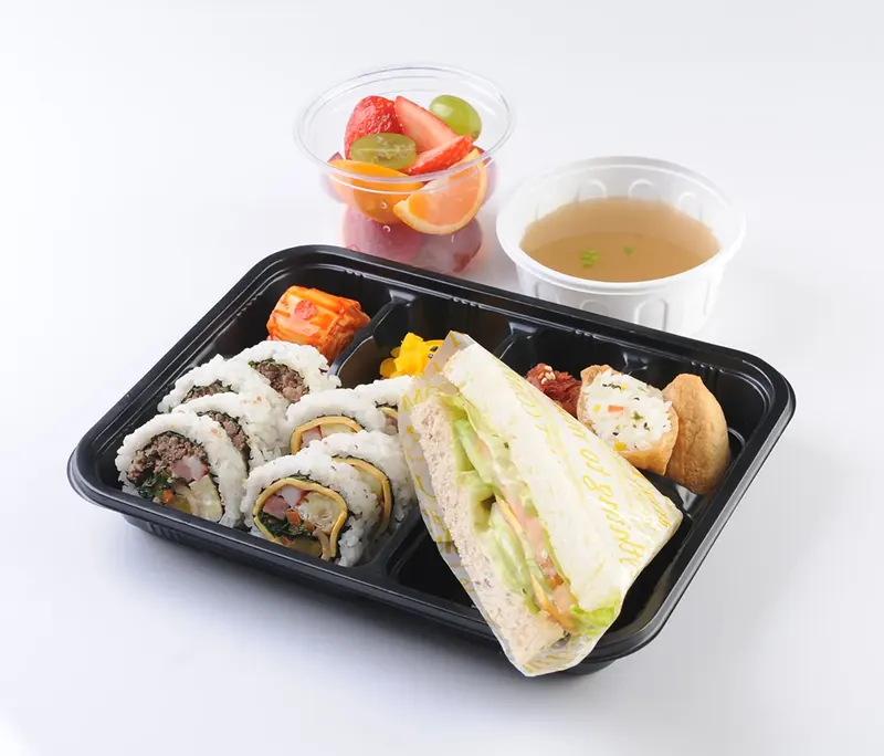 모듬김밥 & 햄치즈샌드위치 도시락