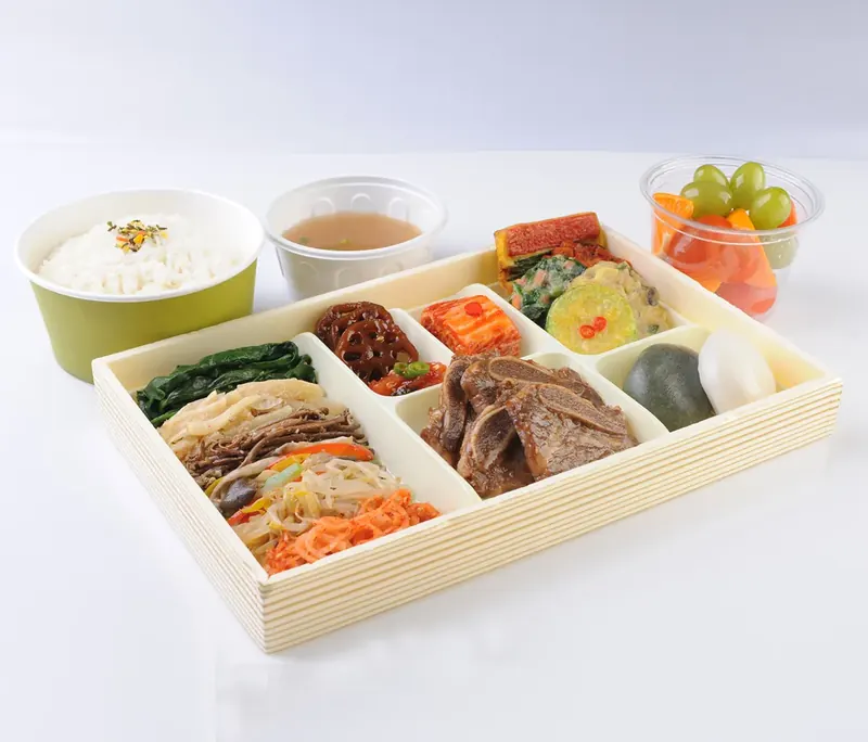 소갈비 한정식 도시락