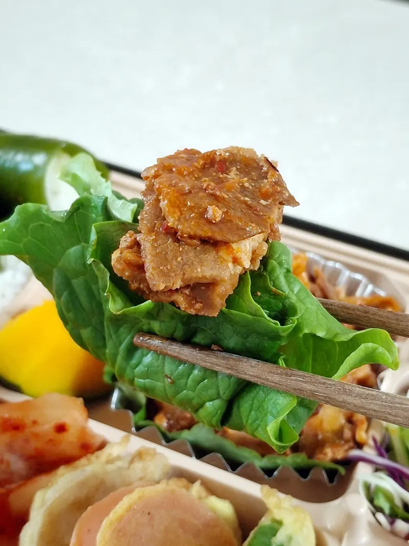 런치바스켓 단체도시락 실제 사진