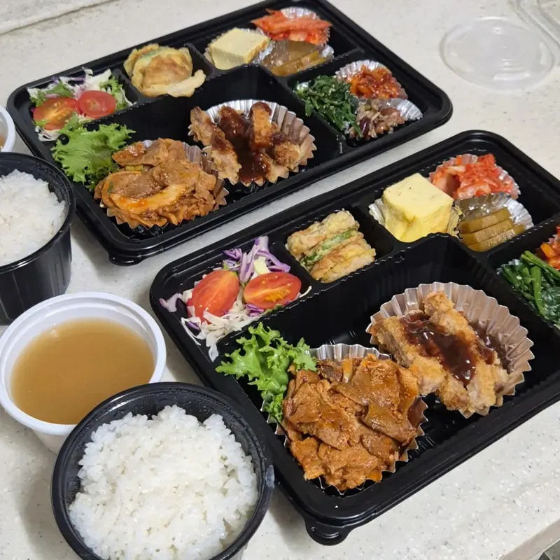 런치바스켓 단체도시락 실제 사진