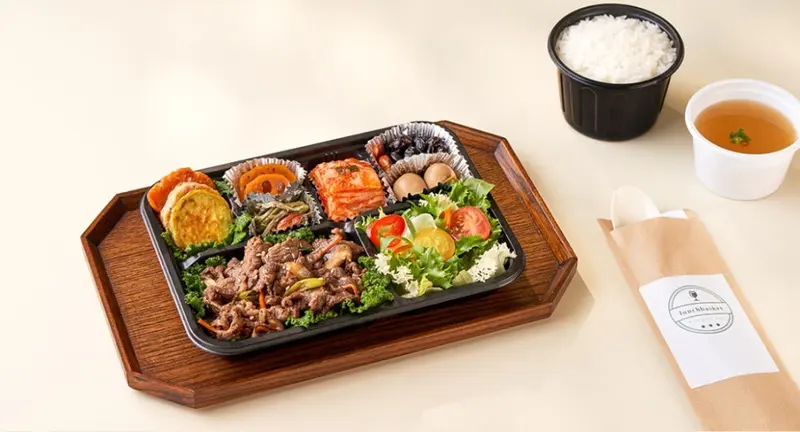 런치바스켓 단체도시락 실제 사진