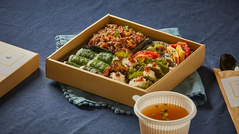 런치바스켓 단체도시락 실제 사진