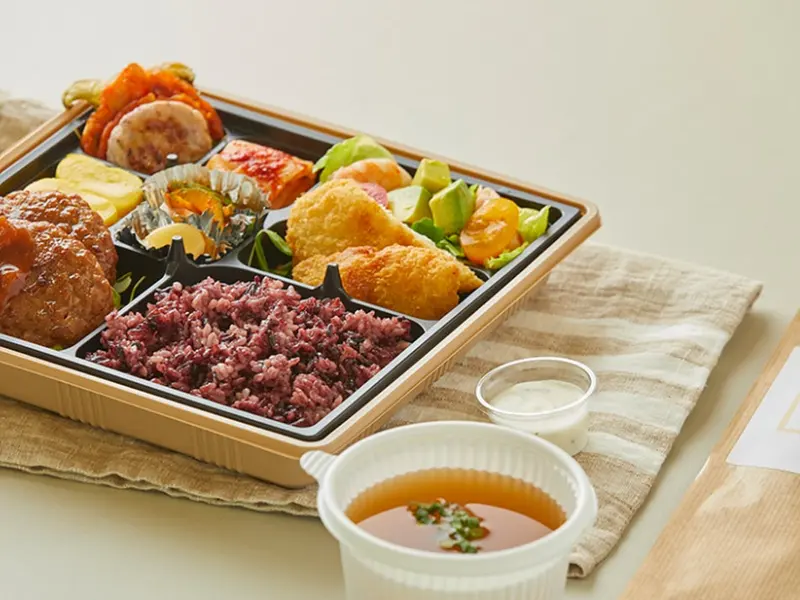 런치바스켓 단체도시락 실제 사진