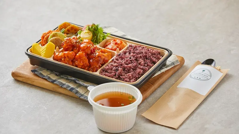 런치바스켓 단체도시락 실제 사진