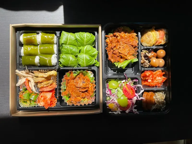 런치바스켓 단체도시락 실제 사진