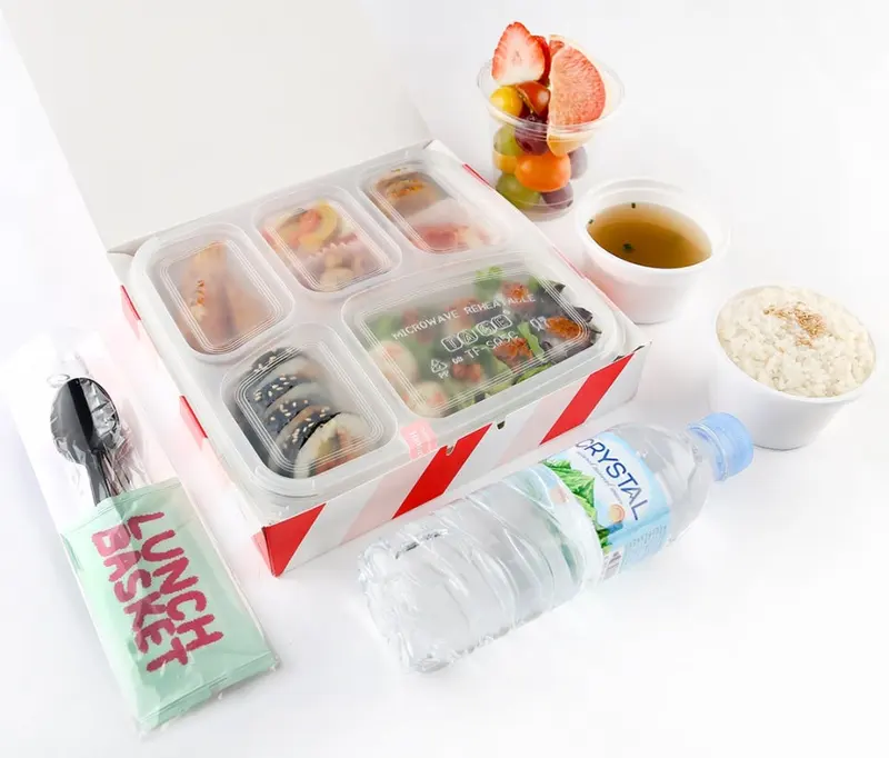 런치바스켓 단체도시락 실제 사진
