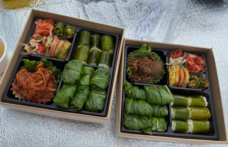 런치바스켓 단체도시락 실제 사진