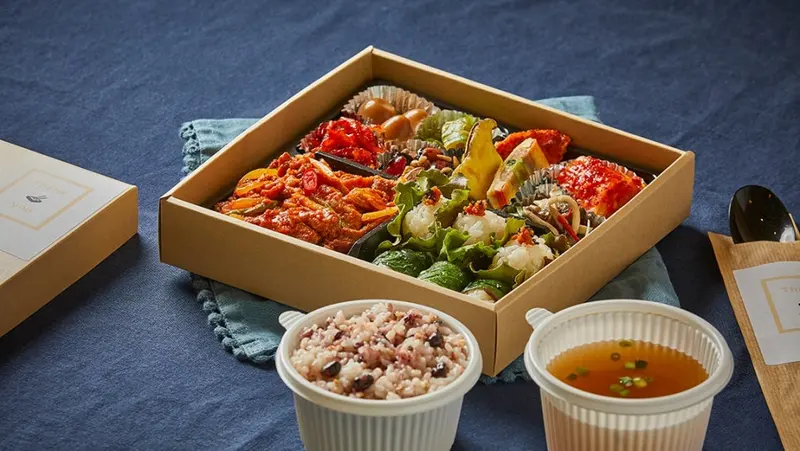 런치바스켓 단체도시락 실제 사진