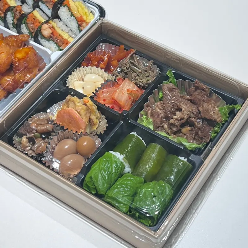 런치바스켓 단체도시락 실제 사진