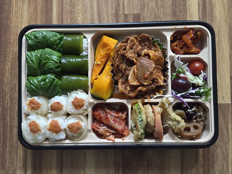 런치바스켓 단체도시락 실제 사진