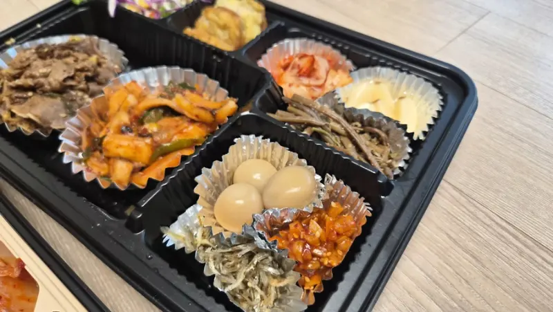 런치바스켓 단체도시락 실제 사진