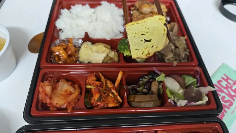 런치바스켓 단체도시락 실제 사진