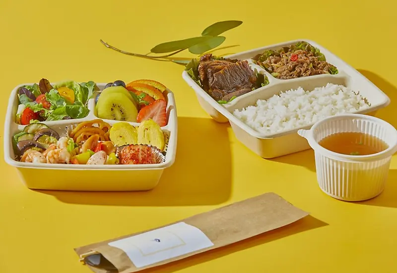런치바스켓 단체도시락 실제 사진