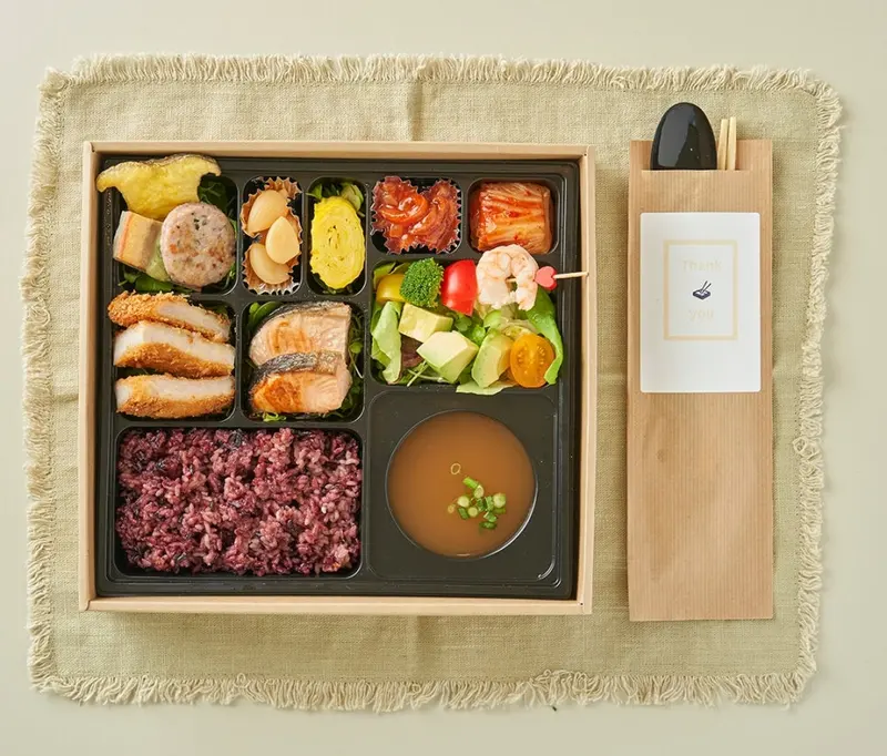 런치바스켓 단체도시락 실제 사진