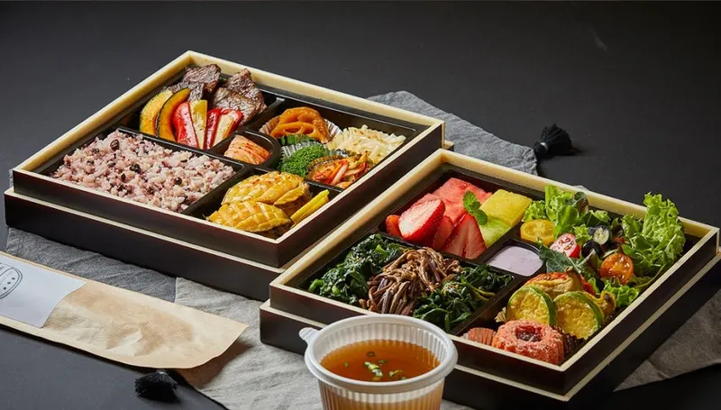 런치바스켓 단체도시락 실제 사진