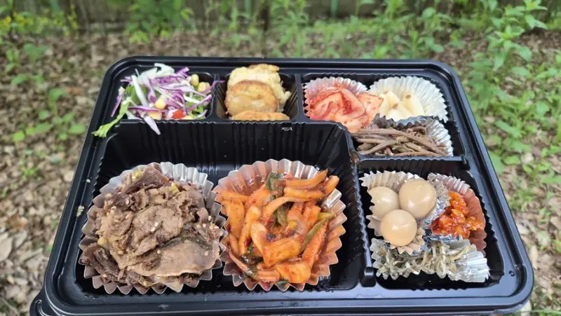 런치바스켓 단체도시락 실제 사진
