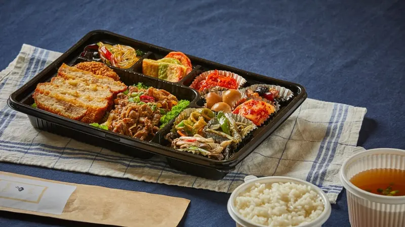 런치바스켓 단체도시락 실제 사진