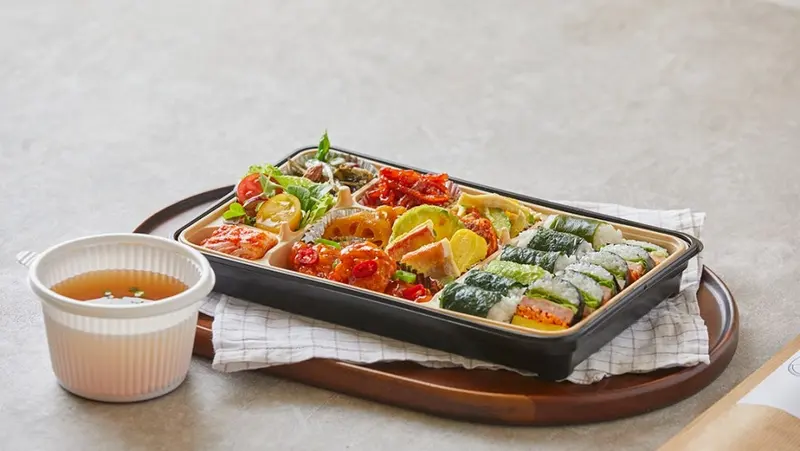 런치바스켓 단체도시락 실제 사진