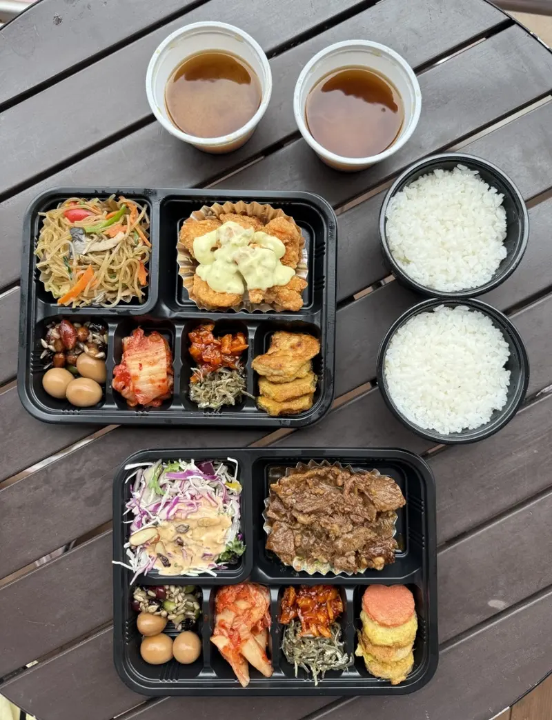 런치바스켓 단체도시락 실제 사진