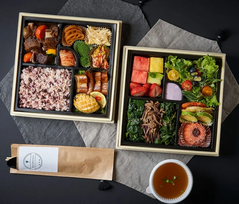 런치바스켓 단체도시락 실제 사진
