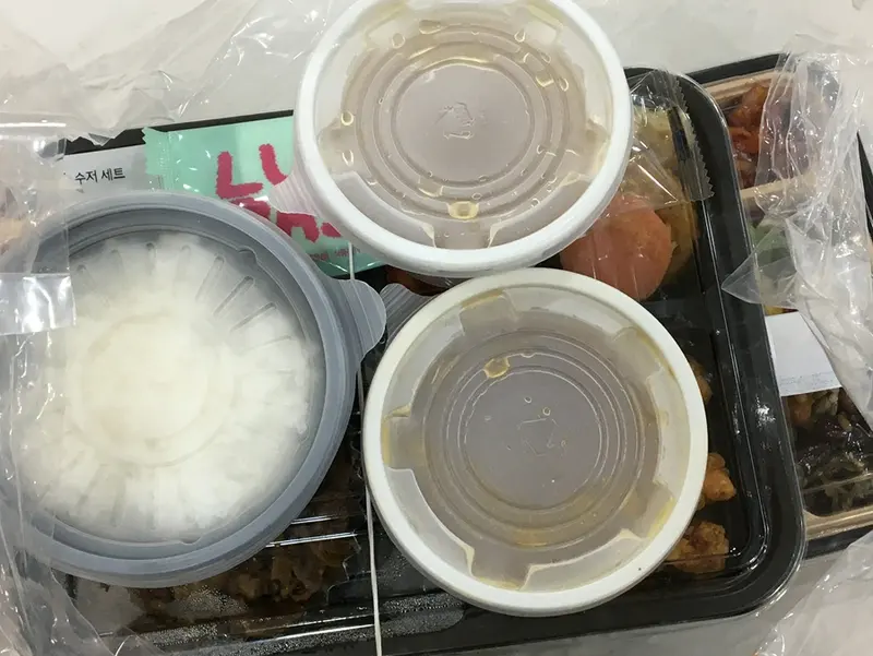 런치바스켓 단체도시락 실제 사진