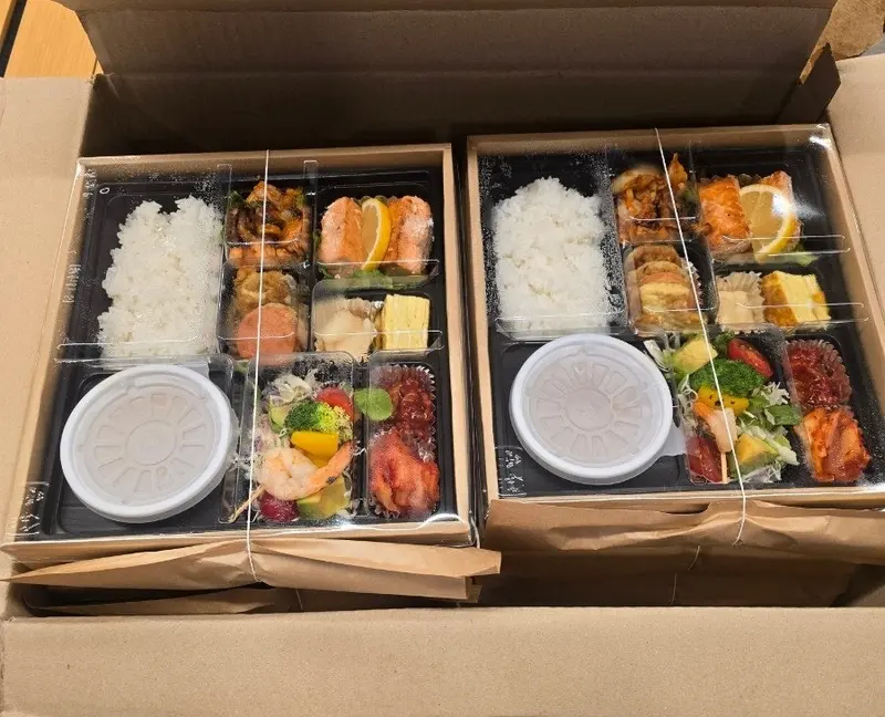 런치바스켓 단체도시락 실제 사진