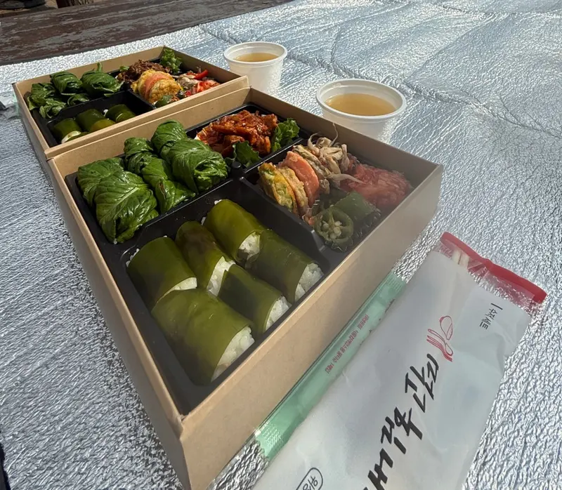 런치바스켓 단체도시락 실제 사진