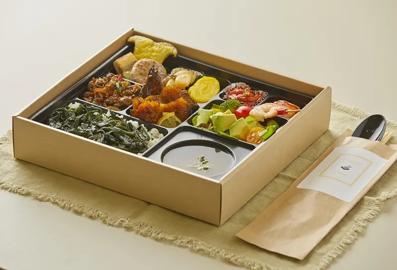 런치바스켓 단체도시락 실제 사진