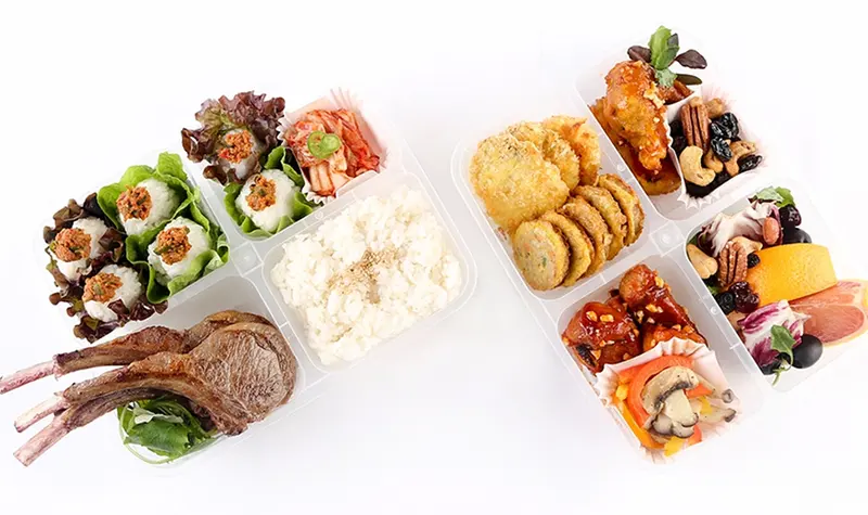 런치바스켓 단체도시락 실제 사진