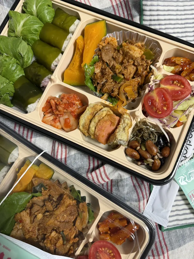 런치바스켓 단체도시락 실제 사진