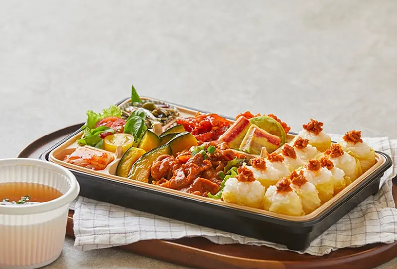 런치바스켓 단체도시락 실제 사진