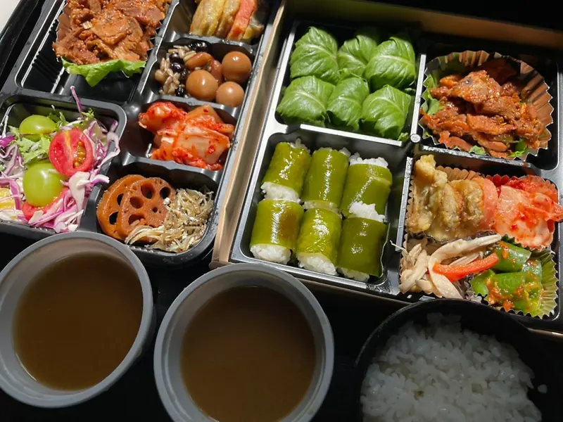 런치바스켓 단체도시락 실제 사진