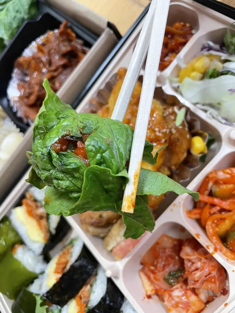 런치바스켓 단체도시락 실제 사진