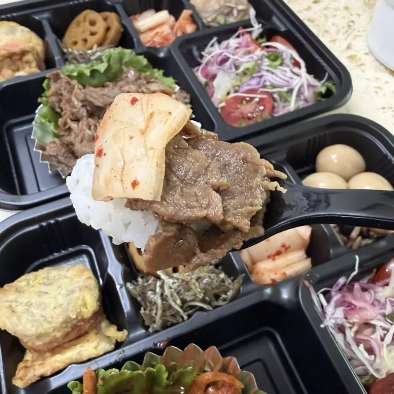 런치바스켓 단체도시락 실제 사진