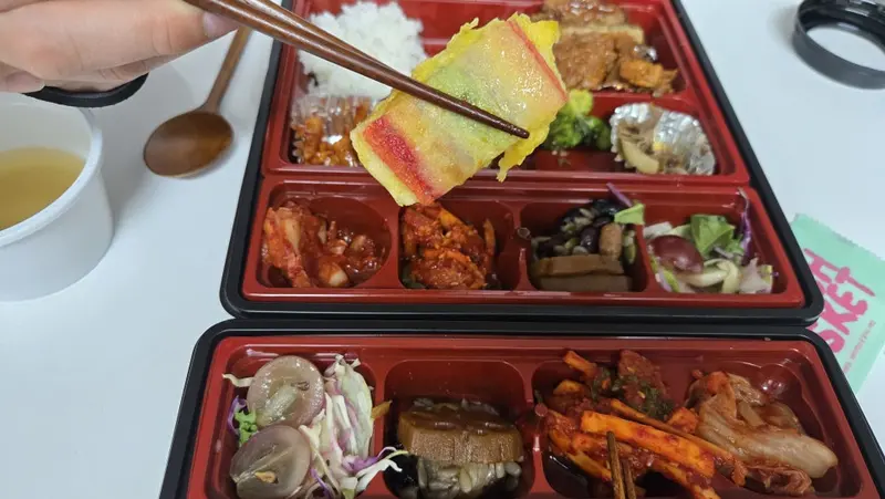런치바스켓 단체도시락 실제 사진