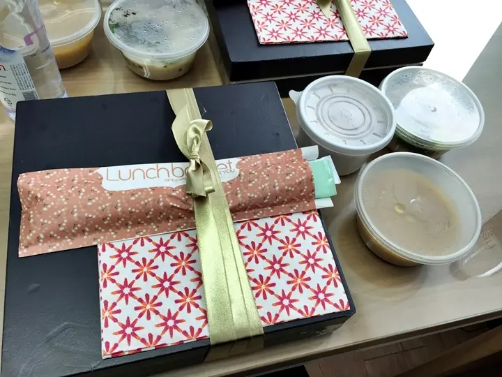 런치바스켓 단체도시락 실제 사진