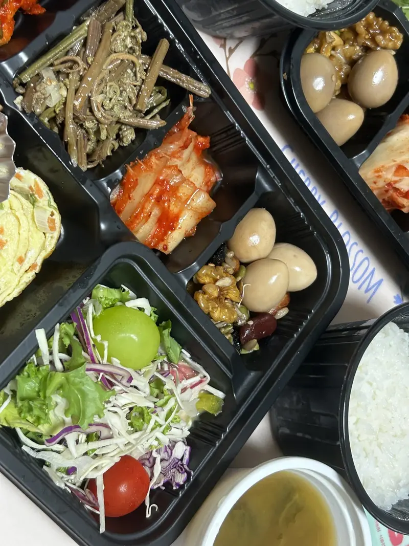 런치바스켓 단체도시락 실제 사진