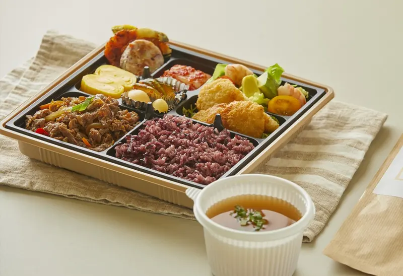 런치바스켓 단체도시락 실제 사진