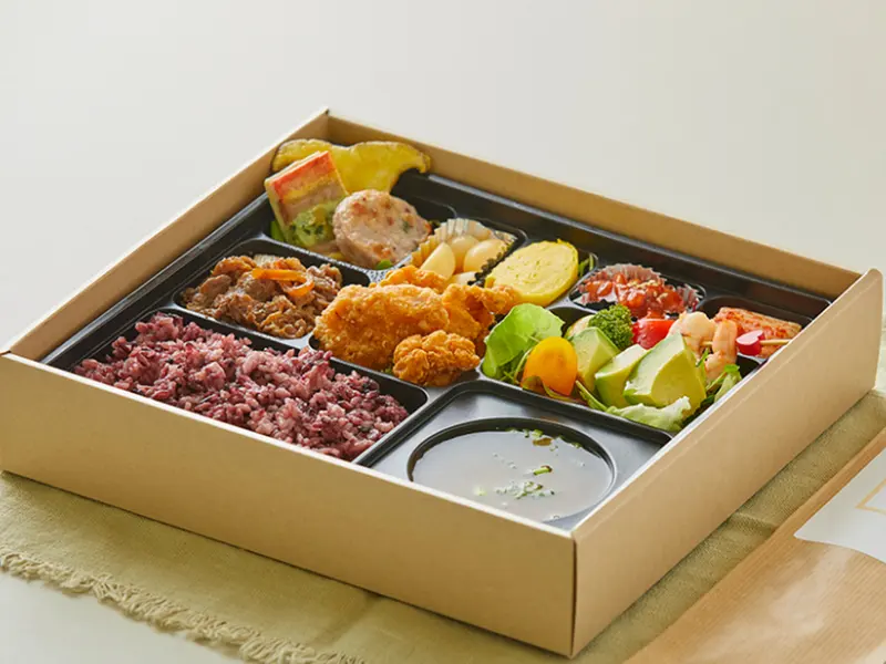 런치바스켓 단체도시락 실제 사진