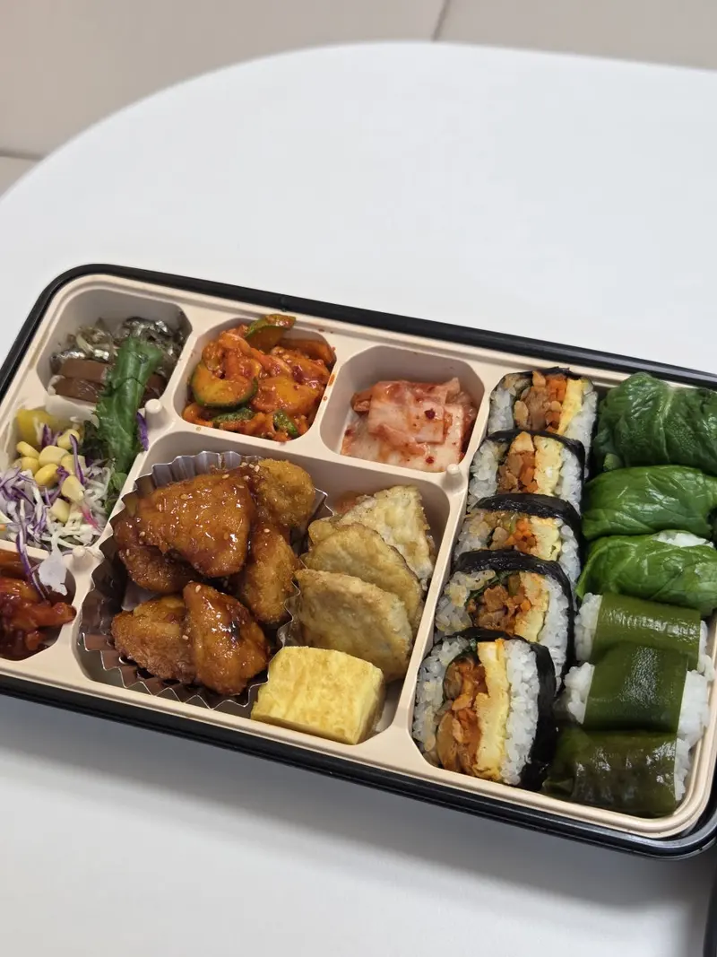 런치바스켓 단체도시락 실제 사진