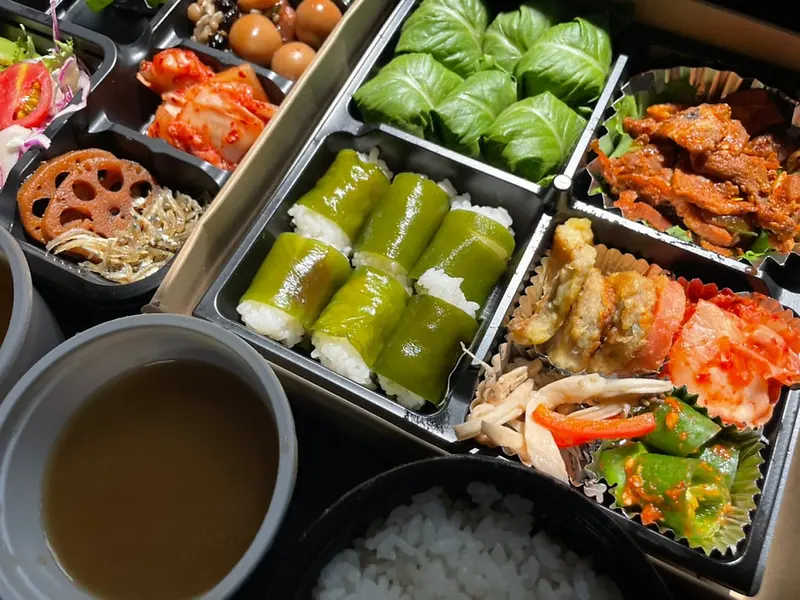 런치바스켓 단체도시락 실제 사진