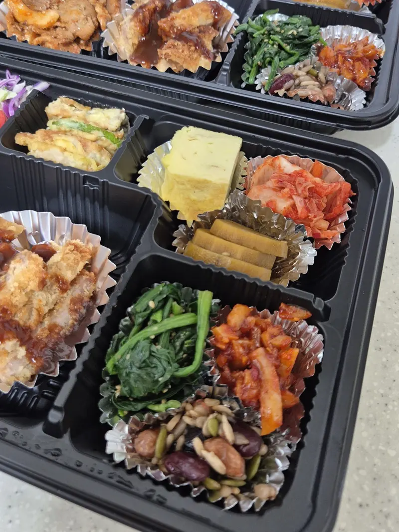 런치바스켓 단체도시락 실제 사진
