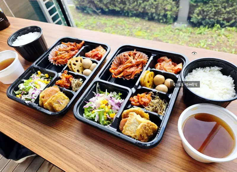 런치바스켓 단체도시락 실제 사진
