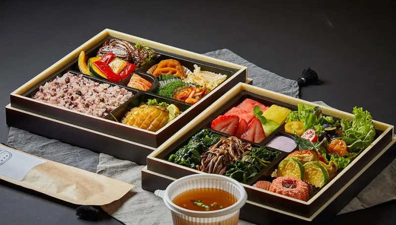 런치바스켓 단체도시락 실제 사진