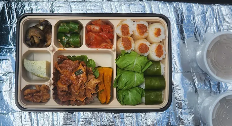 런치바스켓 단체도시락 실제 사진